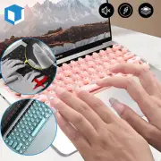 Keyboard Cover Long Art Nails Raised Typing Silicone 3D Protector for MacBook