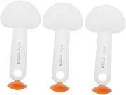 VALICLUD 3pcs Rice Paddle Spoon: Suction Cup Rice Scooper for Serving - Non-Stick Heart Shape Upright Rice Spatula for Home Restaurant