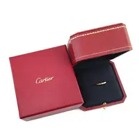 在飛比找森森購物網優惠-九五成新展示品！Cartier 18K玫瑰金-鑲單鑽1895