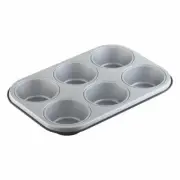 Berndes Baking Moulds Muffin tin 6 piece baking tin Cupcake tin non-stick coa...