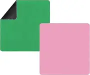 Mahjong Table Mat Suitable for Tile, Poker, and Domino Games - Made of Rubber Material 2 Packs Pink and Green