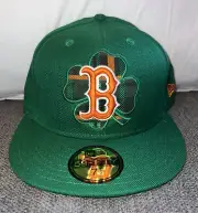 Vintage Boston Red Sox New Era Fitted SZ 7-1/2 2010 St. Patrick’s Day Hat NWT