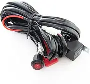 TGMGADANTV LED Light Bar Wiring Harness Kit 14AWG Heavy Duty 12V On-Off Switch Power Relay Blade Fuse for Off Road LED Work Light Bar Metal Wire