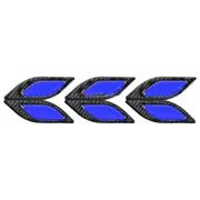 2 Set 6 Pcs Car Luminous Anti-Collision Strip Protection Guards Trims Stickers (Blue)