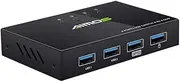 AM-404K USB Pr Share Switcher 4 Ports Keyboard U Disk HDD USB Controller Black Black