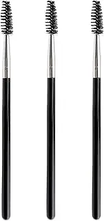 Quacc 3 PCS Eyelash Brush Portable Eye Brush Eyebrow Brush Reusable for Eyelash Extension Makeup, Lifting Eyebrow (Black)