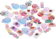 OATIPHO 40Pcs Cartoon Candy Nail Charms Nail Art Decorations Playful Sweets Design for Manicure for Women