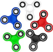 Kaiounni 5-Pack Fidget Spinners for Adults & Kids – Stress Relief Sensory Toys with High-Speed Bearings, ADHD Focus Tools & Safe ABS Design (Multi-Color)