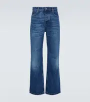 [Ami Paris] Ami Paris Bleached mid-rise straight jeans 32 blue