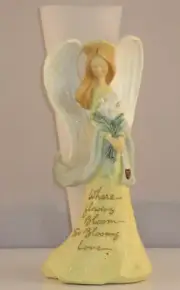 Foundations Karen Hahn Angel Figurine Bud Vase - 117272