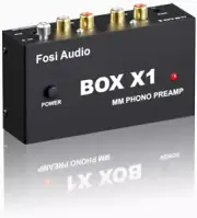 Fosi Audio Box X1 Phono Preamp for MM Turntable Mini Stereo Audio Hi-Fi Phono...