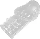 Reusable Penis Sleeve Cock Ring,Soft Men Cock Sleeve Extender Enlargement Cover