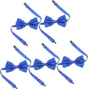 [PERSELOSO] 5pcs Shiny Sequin Bow Ties for Adjustable Sparkly Bowties for Boys for Stage Shows Graduations and Daily Wear
