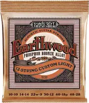 Earthwood 12-String Custom Light Phosphor Bronze Acoustic Guitar Strings - 10-48