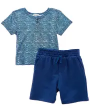 Splendid 2pc Retro Wave Shirt & Short Set