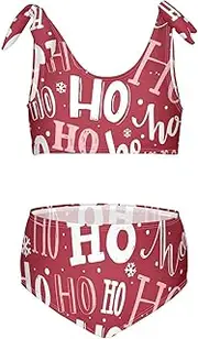 [KLL] Hand Drawn Cute Koala Pattern Girls Bikini Sets Bathing Suit Two Piece Beach Swimsuit