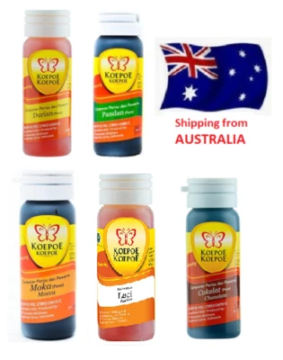 Koepoe Pasta Pandan Durian Pisang Moka Pasta Food Coloring Cake Flavouring Paste