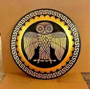 Shield Greek Hop-lite Medieval Authentic Warrior Templar Metal Larp X-Decor