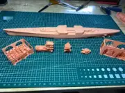 3D Printed 1/700 French MNF Condé Heavy Cruiser Unpainted Model Kit NEW