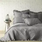 LEVTEX HOME Bedding Sets King/Cal King Stonewash 3-Piece Diamond Microfiber Grey
