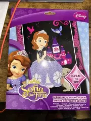 Disney Sofia The First Sparkling Scratch and Reveal Art Activity Set NEW
