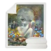 Fine Art Unseelie Court Vanity Seven Deadly Sins Throw Blanket