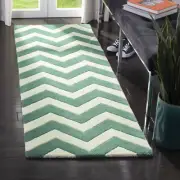 Safavieh Chatham TEAL / IVORY 2'-3" X 9' Runner - CHT715T-29