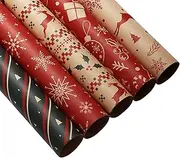 Christmas Wrapping Paper Rolls, Giftt Wrap, Christmas Wrapping Paper, Birthday Wrapping Paper, Christmas Wrapping, Festive Holiday Design Generous Roll Size for Christmas