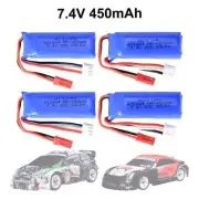 4pcs Battery 7.4v 450mah For Wltoys K969 K969 K979 K989 K999 P929 P939 Rc parts