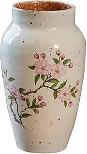 Ceramic Vase Hand-Painted Vintage Vases Handmade Flower Vase for Living Room Vases Decorative Room Decor Shelf Decor Ornaments for Farmhouse Kitchen Office Mantel (Color : Style B)