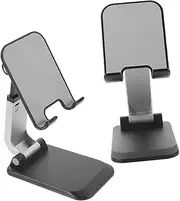 Desk Phone Holder Portable Adjustable Rack Stand Foldable Bracket for Smartphones Tablets