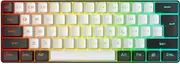 USB Keyboard, 60 Percent Computer Keyboard Wired, 61 Keys Compact RGB Backlit Membrane Keyboard,Plug and Play Typists Wired Keyboard for Laptop and Office PC (White Black)