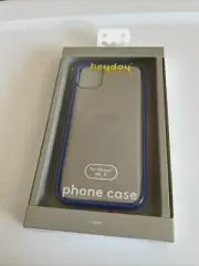 Heyday iPhone 11/XR Clear Case With Bright Blue Bumper NEW
