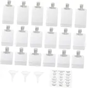 Travel Size Refillable Squeeze Pouches with Funnels and Labels Empty Lotion Pouches for Toiletries Leakproof Travel Containers for Shampoo and Liquids