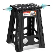 Folding Step Stool 17.5 Inch Heavy Duty Step Stool Foldable for Adults and Ki...