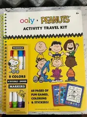 Ooly Peanuts Activity Travel Kit 60 Pages BRAND NEW with FREE SHIPPING