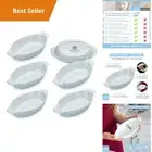 Porcelain Mini Oval Ramekins 6-Piece Set, Oven Safe, Microwave Safe, Dishwasher
