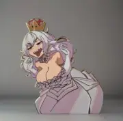 Oppai Studio x SyxCollectibles Nintendo Super Mario Boosette Lewd Pin [ Gold ]