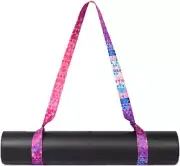 Yoga Mat Strap Adjustable Mat Carrying Sling Durable Cotton Texture