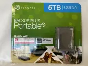 Seagate BACKUP PLUS PORTABLE 5TB HDD External HARD DRIVE NEW NRFP 2R2AY1-570
