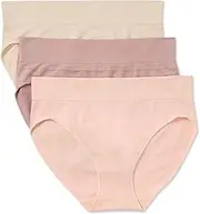 [Warner's] Women's Blissful Benefits No Pinching No Problems Dig-Free Seamless Stretch 3-Pack Bikini Wrw251bk10
