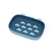 10Pcs Bathroom Draining Rack Soap Holder Saver Rack Double-Layered Punch-Free Bath Box