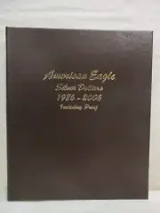 Dansco Coin Album #8181 American Silver Eagle Dollars 1986-2006 with Proofs
