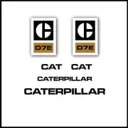 Caterpillar D7E Decals Sticker Kit