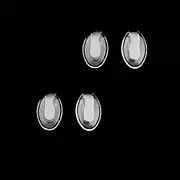 Eyeglasses Nose Pads Push in Rimless Frameless Glasses Eyeglasses Frames,Replacement for Silhouette Eyeglasses Rimless Frames Eyewear Nose Pieces Silicone