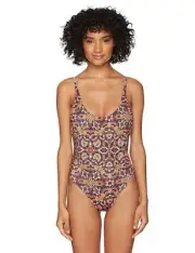 Billabong Women's Sun Tribe Reversible One Piece Swim Multi Medium