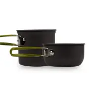 Outdoor Cooking Set for One – 100% Alloy Incredibly Lightweight – 2 Small Coo...