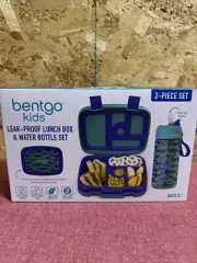 Bentgo Kids Leak-Proof Lunch Box & Water Bottle Set (Shark)