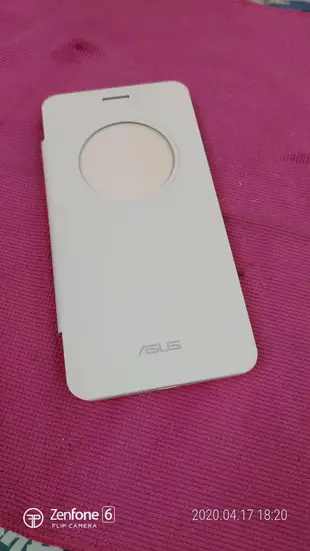 華碩asus zenfone5 ,A500CG,A501CG原廠視窗透視皮套/保護套。電池蓋，後蓋，背蓋。白色