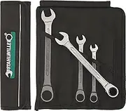 STAHLWILLE 17F/4 | Open-End Ratchet Wrench Set 4 Pieces 10-19 mm | in Robust Roll Bag